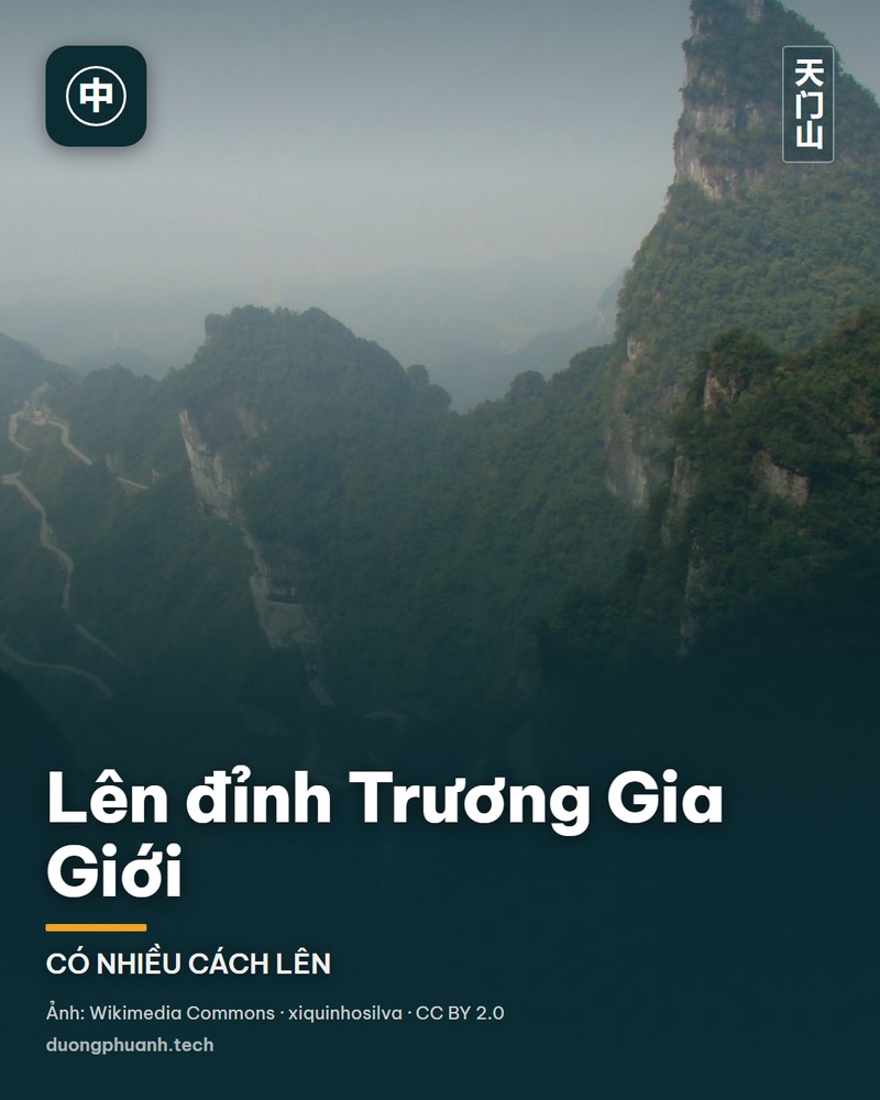 Lên đỉnh Trương Gia Giới