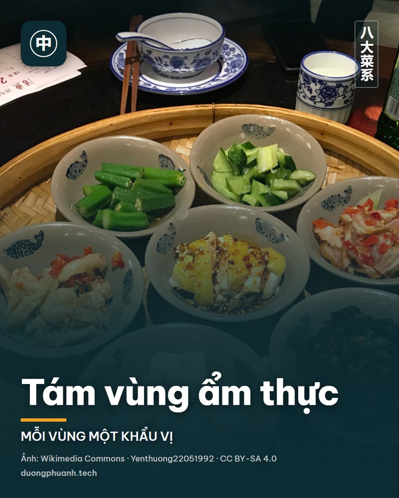 Tám vùng ẩm thực