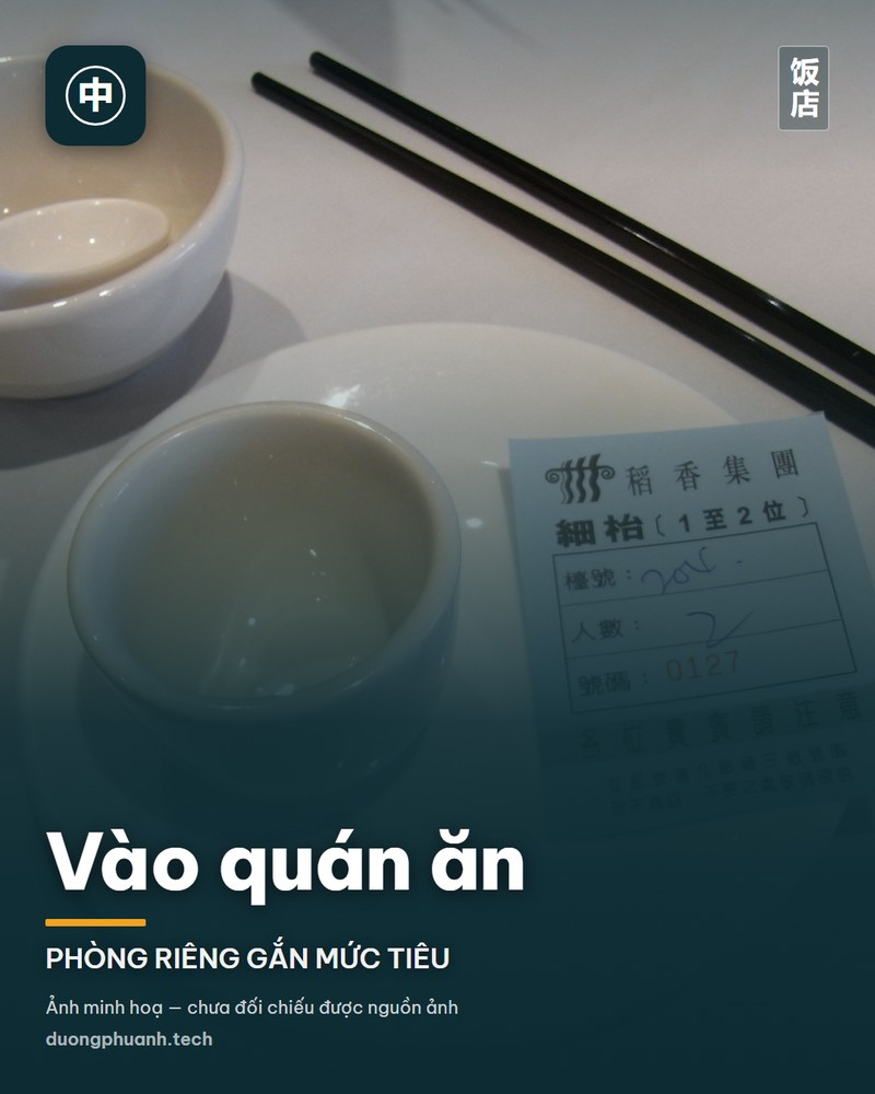 Vào quán ăn
