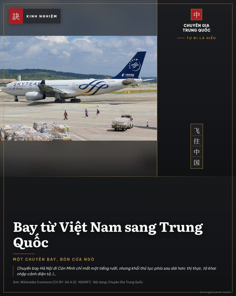 Máy bay China Eastern đậu trên sân đỗ sân bay Trường Thủy Côn Minh