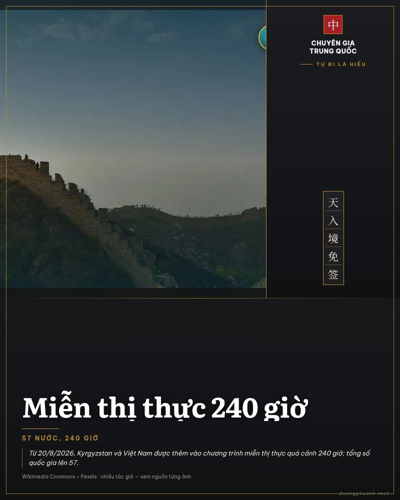 Miễn thị thực 240 giờ