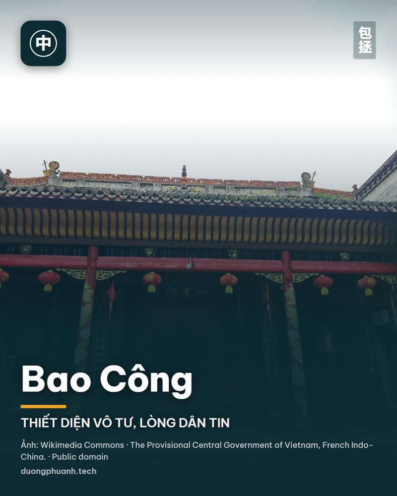 Tranh cổ đời Minh vẽ chân dung Bao Chửng trong quan phục Bắc Tống
