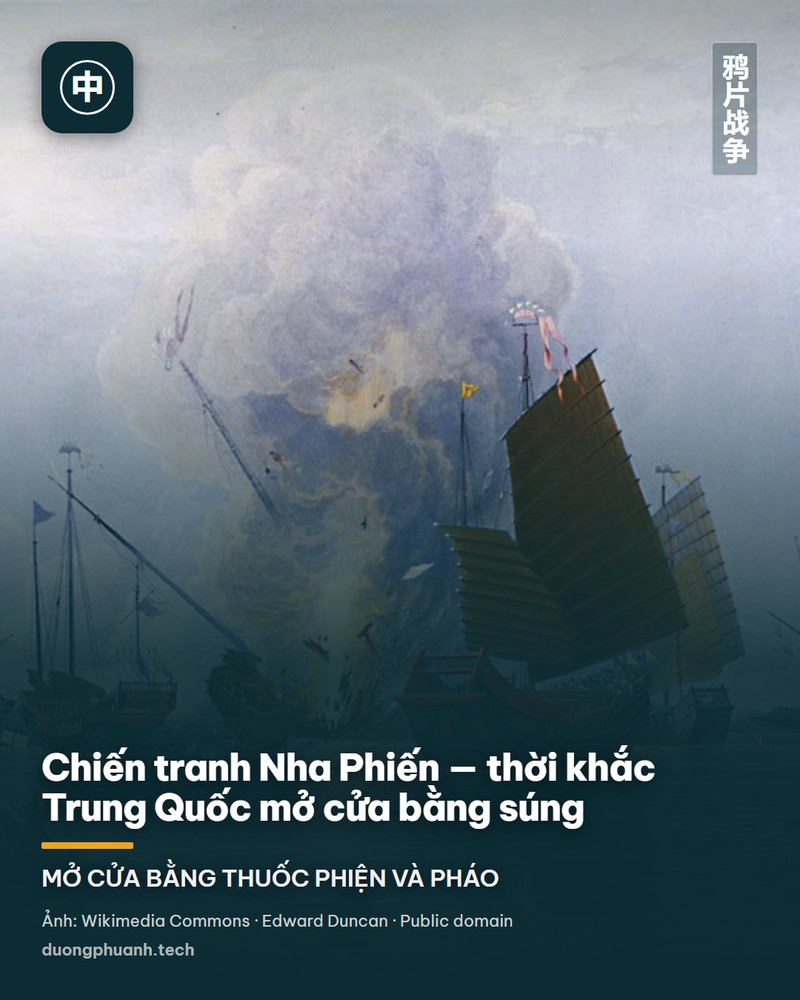 Sa bàn bảo tàng dựng cảnh tiêu huỷ thuốc phiện ở Quảng Châu năm 1839