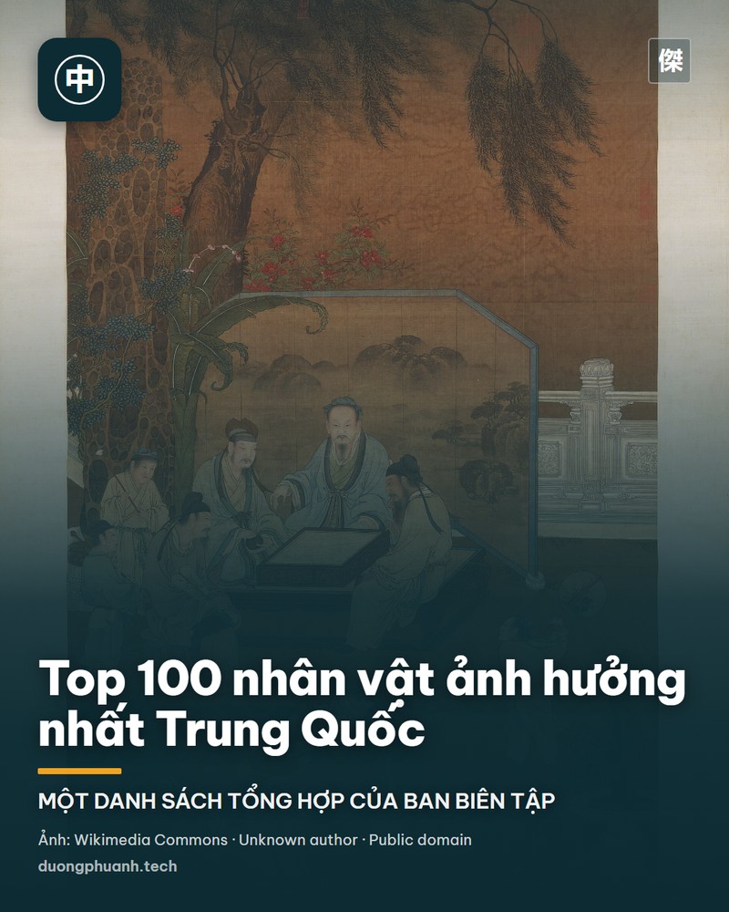 Tượng đá trắng Khổng Tử đặt trước cổng đền thờ Khổng Tử ở Bắc Kinh, phía sau là cửa gỗ sơn đỏ và bậc thềm đá