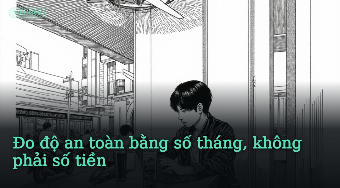 Đo độ dự phòng bằng số tháng, không phải số tiền