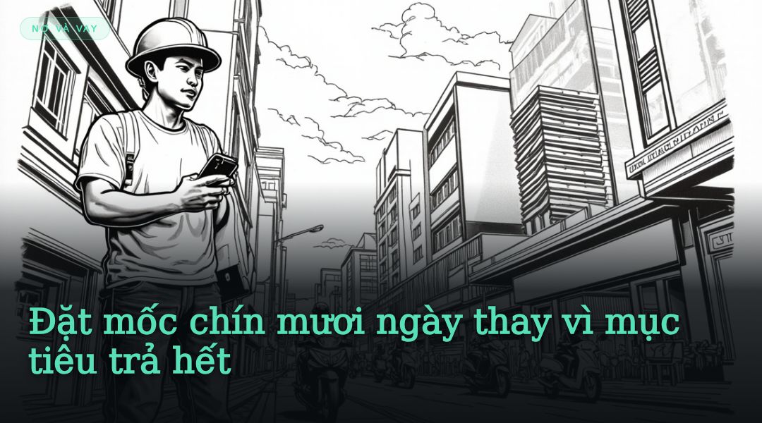 Đặt mốc chín mươi ngày thay vì mục tiêu trả hết