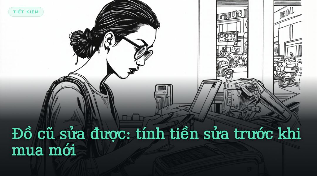 Đồ cũ sửa được: tính tiền sửa trước khi mua mới