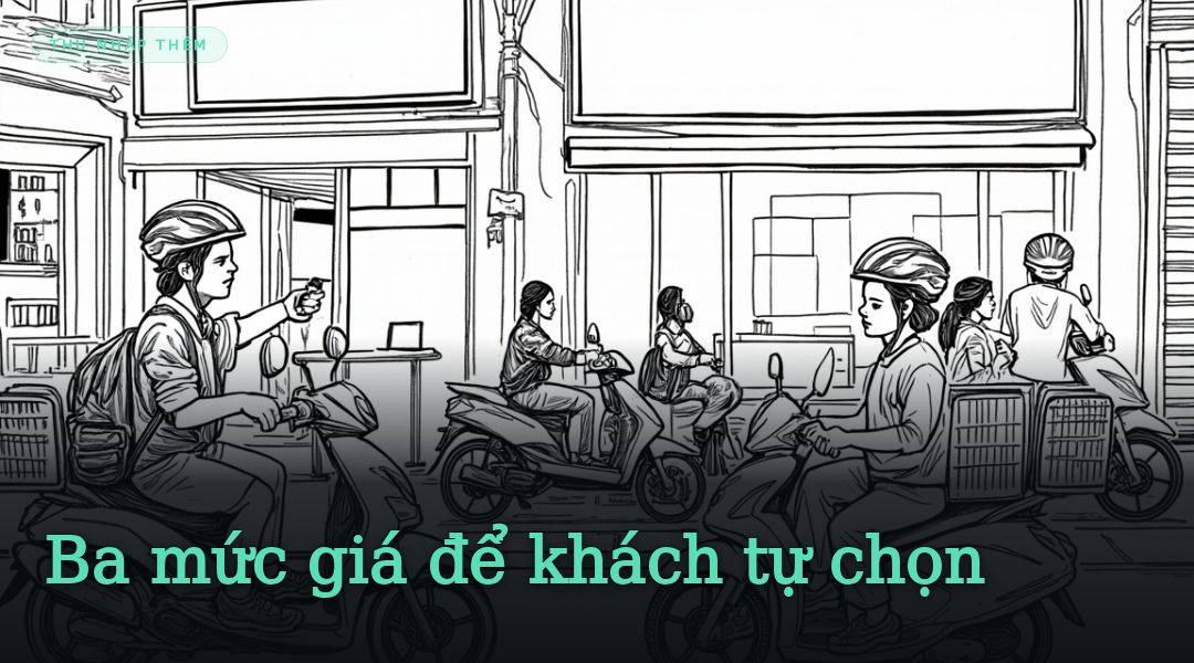 Ba mức giá để khách tự chọn