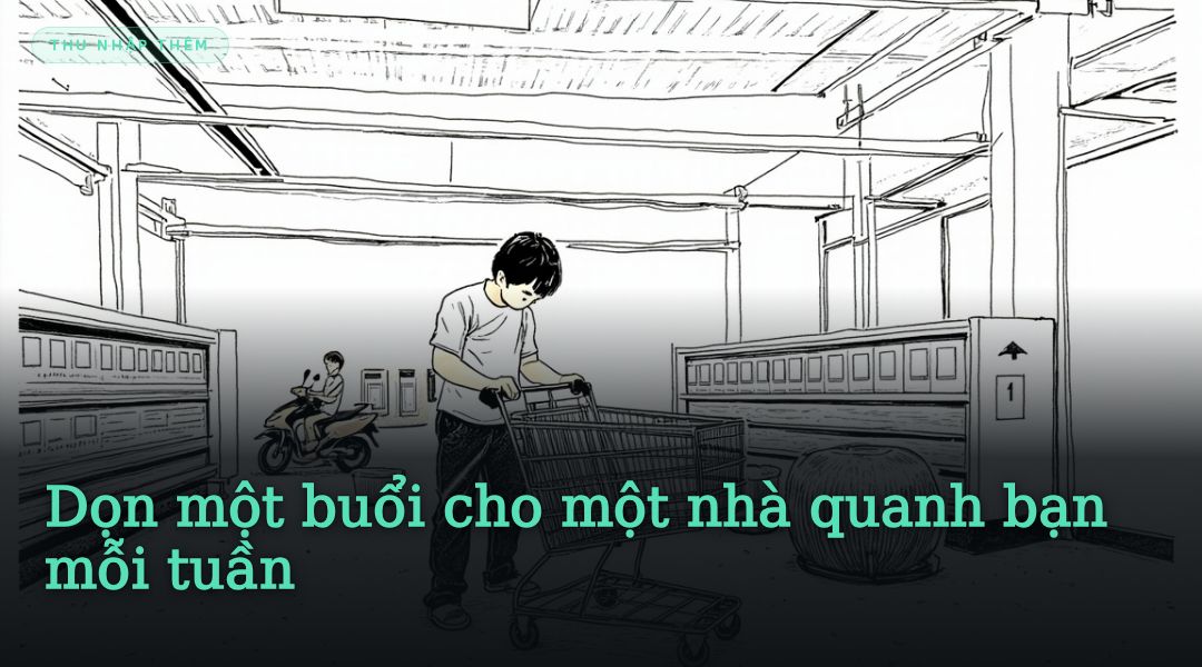 Dọn một buổi cho một nhà quanh bạn mỗi tuần