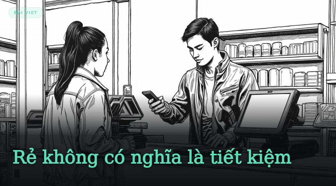 Rẻ không có nghĩa là tiết kiệm